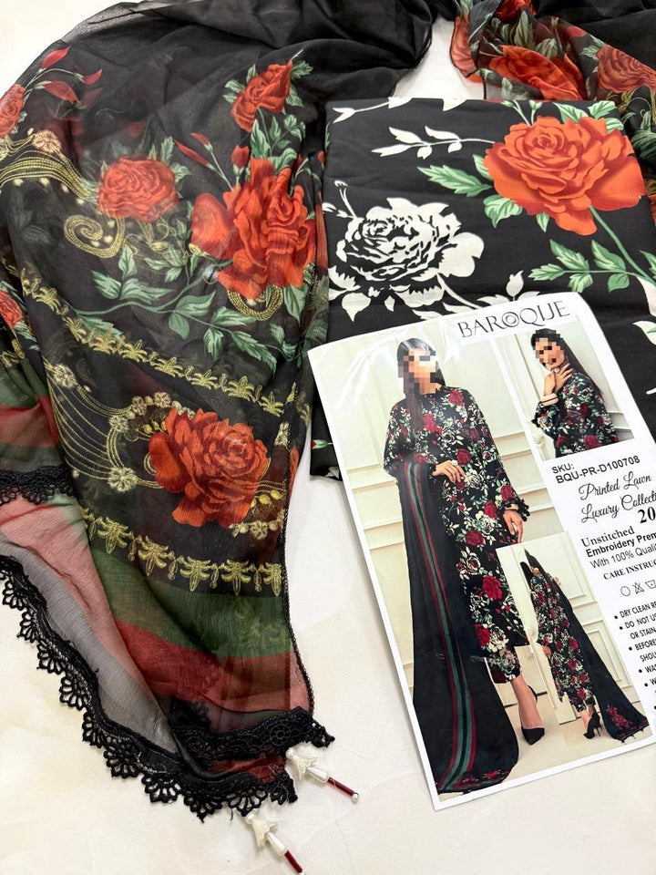 Baroque Lawn Suit-Lawn Suits-Replica Zone