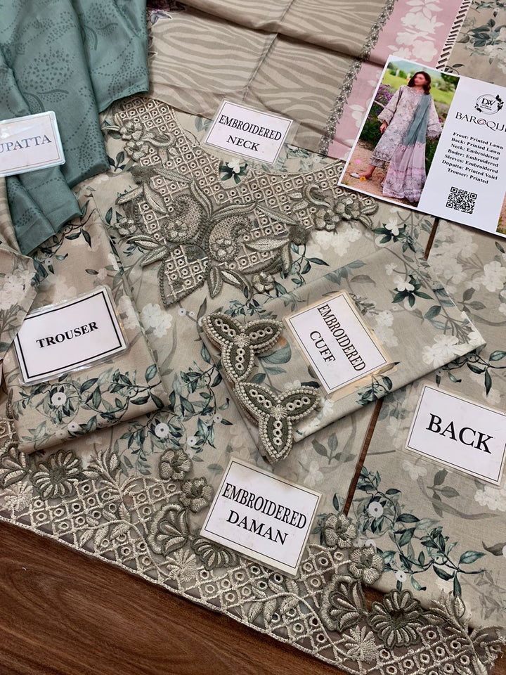 Baroque Lawn Suit-Lawn Suits-Replica Zone