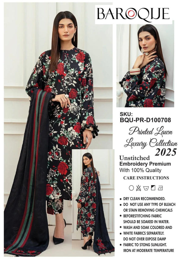 Baroque Lawn Suit-Lawn Suits-Replica Zone