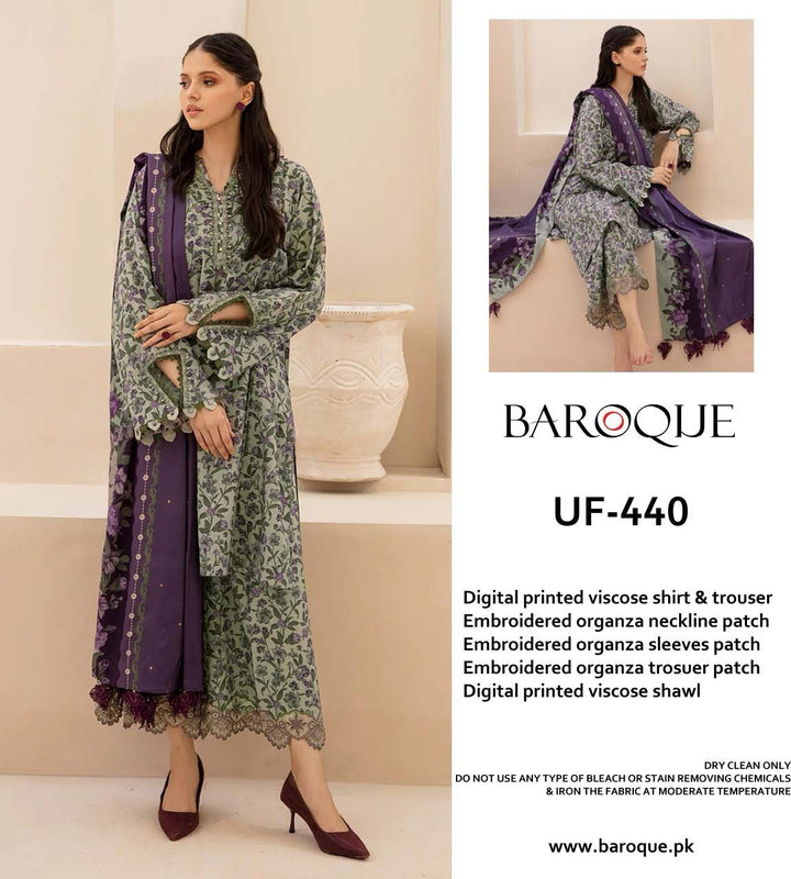 Baroque Lawn Suit-Lawn Suits-Replica Zone