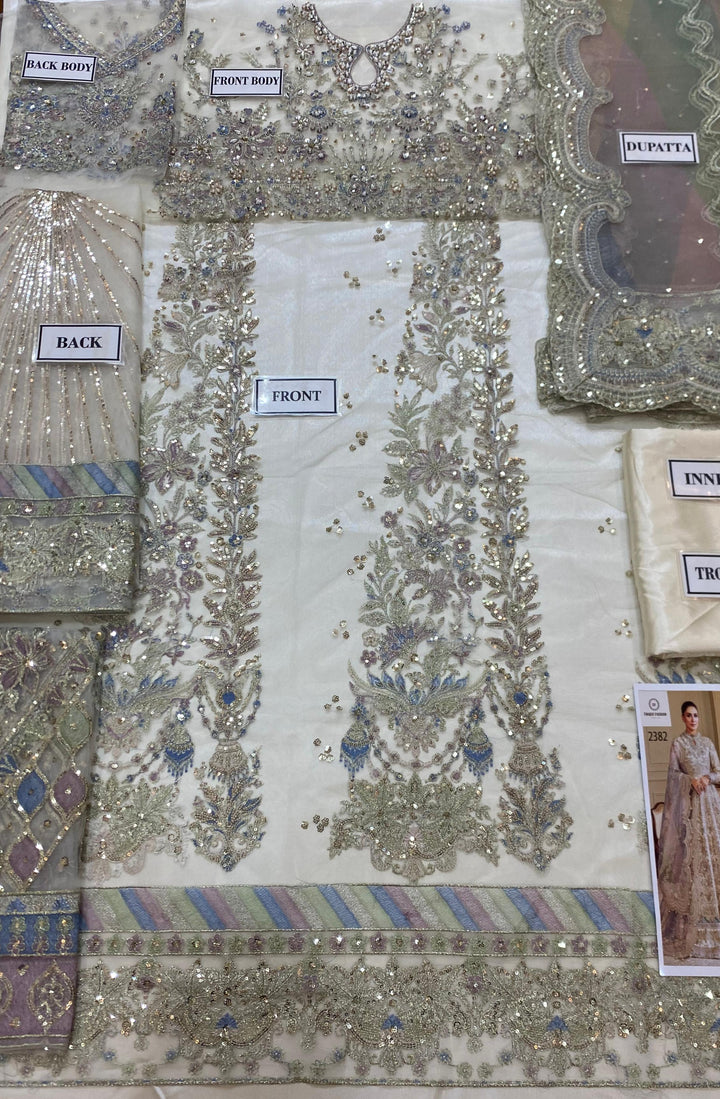 Baroque Net Maxi-Bridal Suits-Replica Zone