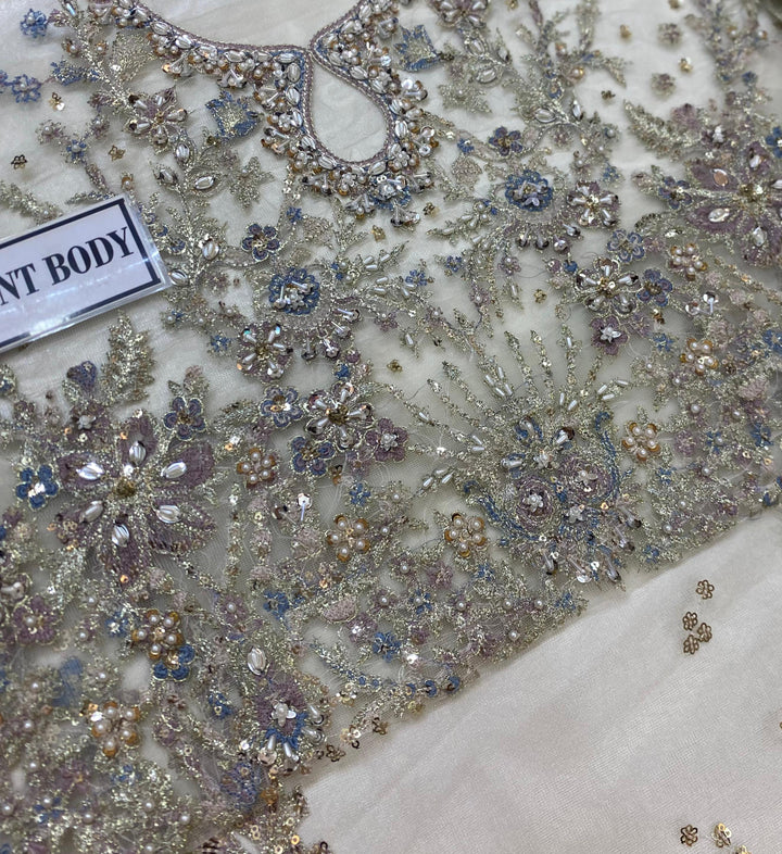 Baroque Net Maxi-Bridal Suits-Replica Zone