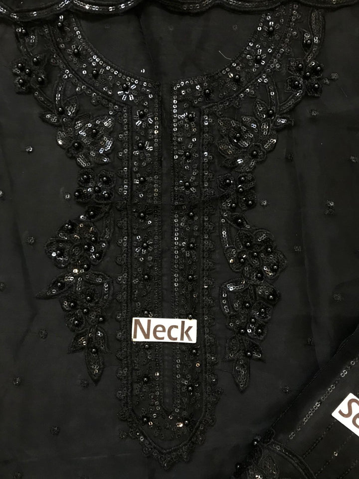 Baroque Organza Suit-Cotton Suits-Replica Zone