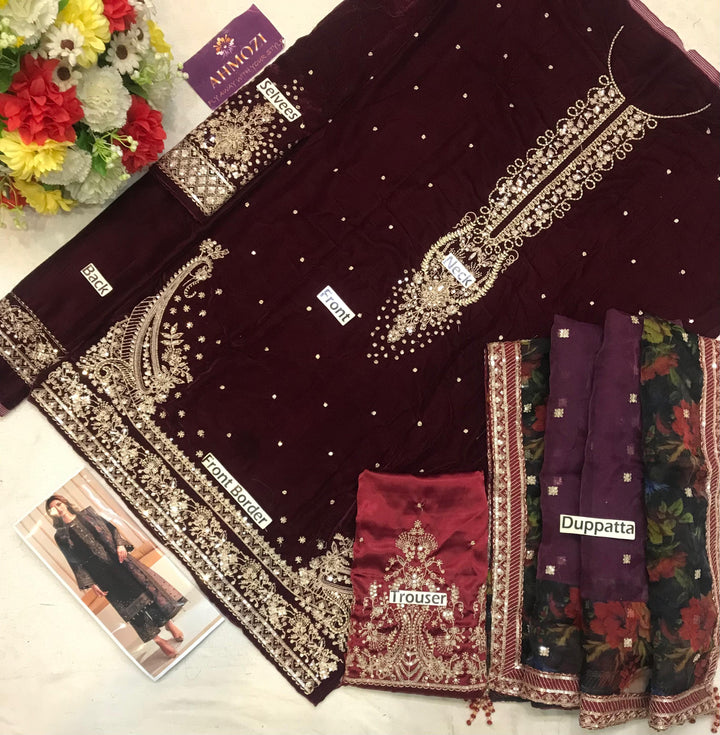 Baroque Velvet Suit-Replica Suits-Replica Zone