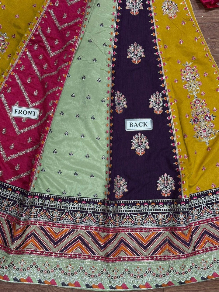 Bin Ilyas Chiffon Frock-Bridal Suits-Replica Zone