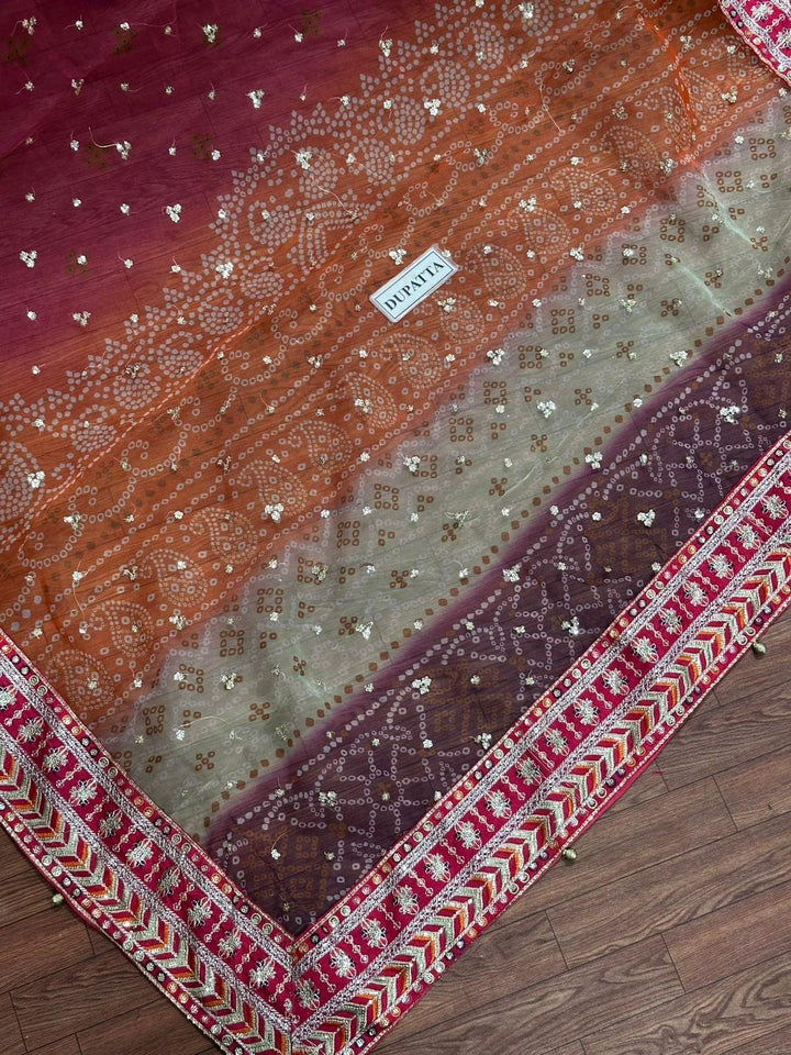 Bin Ilyas Chiffon Frock-Bridal Suits-Replica Zone