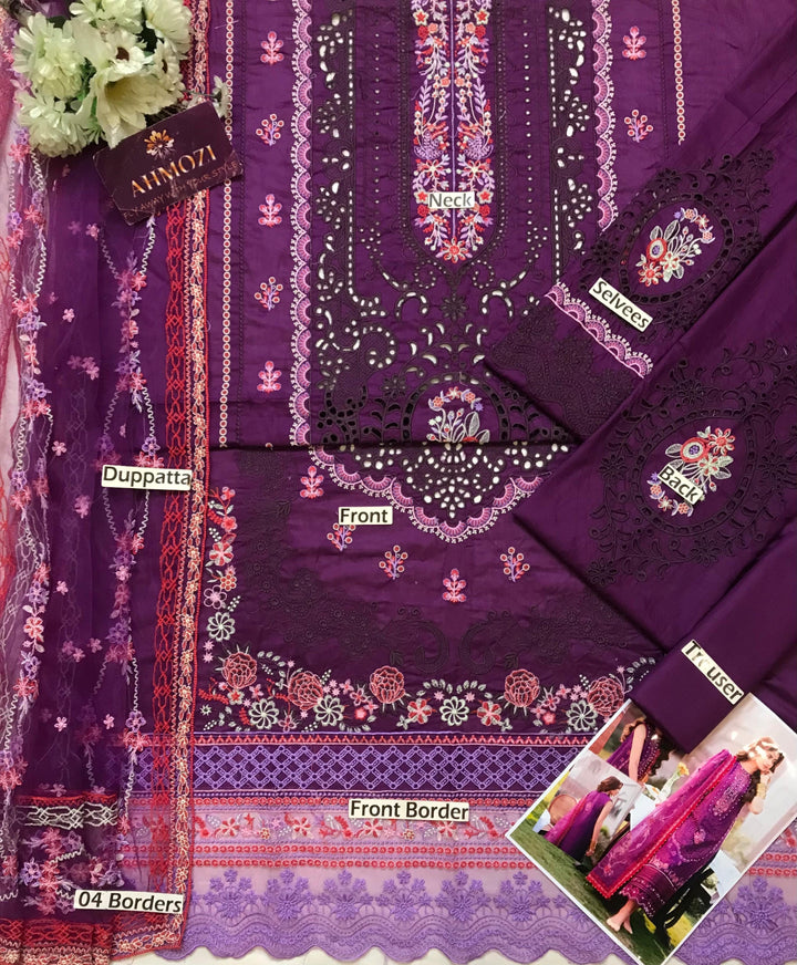 Bin Ilyas Lawn Suit-Lawn Suits-Replica Zone
