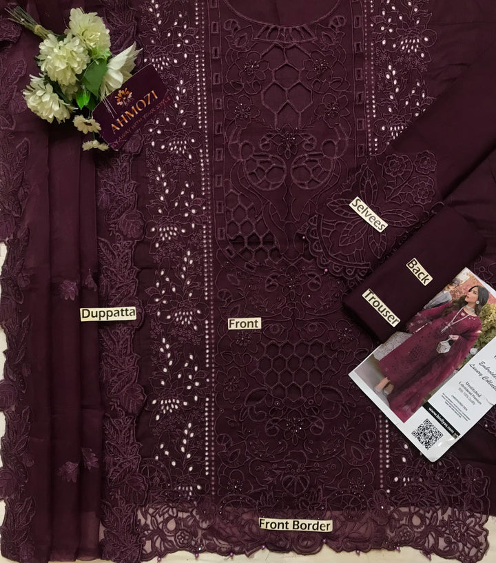 Bin Ilyas Lawn Suit-Lawn Suits-Replica Zone