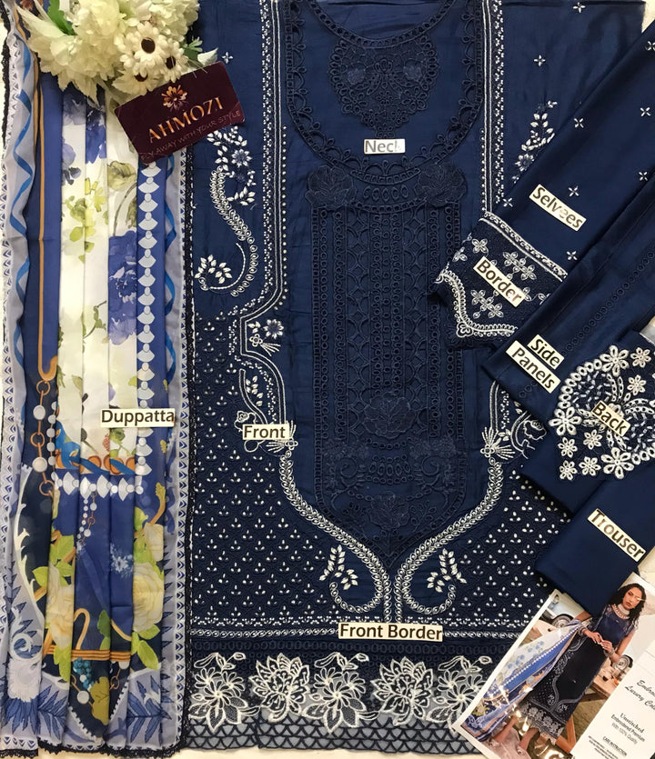 Bin Ilyas Lawn Suit-Lawn Suits-Replica Zone