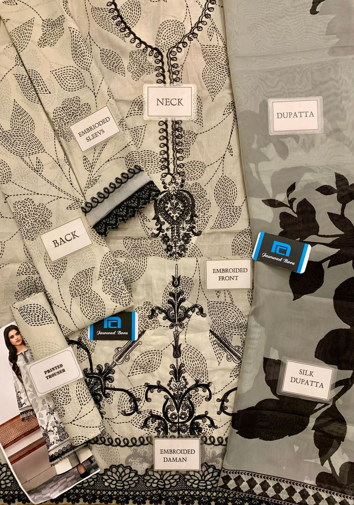 Bin Ilyas Lawn Suit-Lawn Suits-Replica Zone