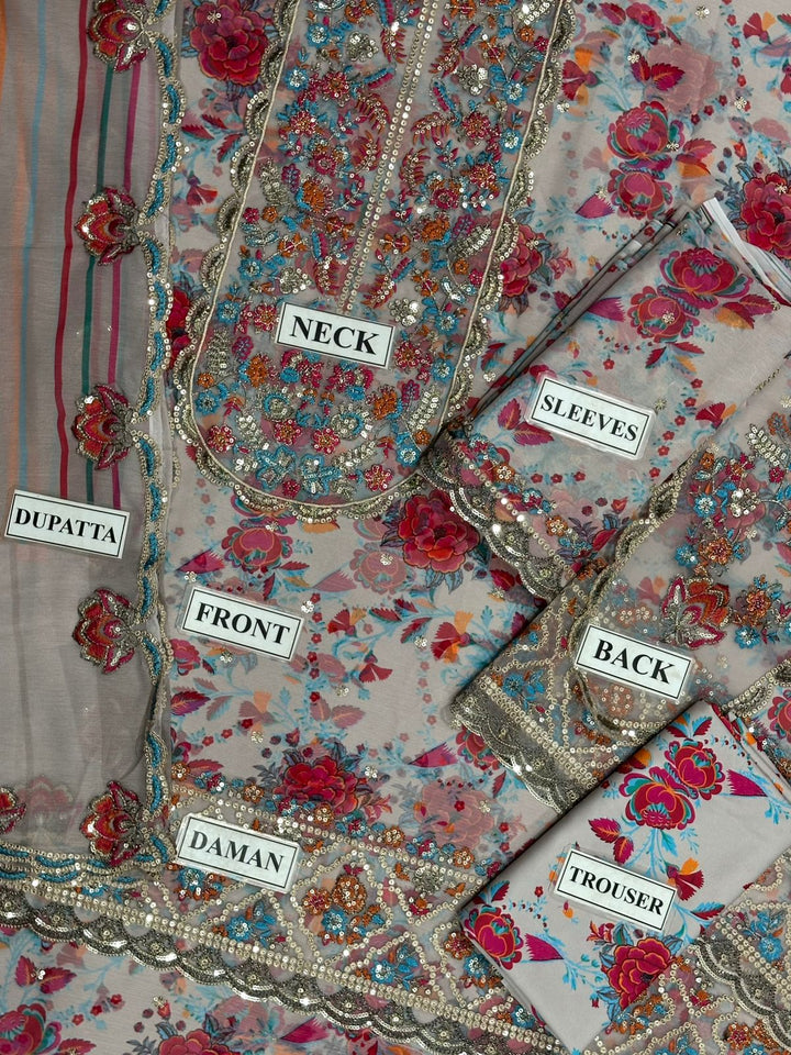 Charizma Chiffon Suit-Replica Suits-Replica Zone