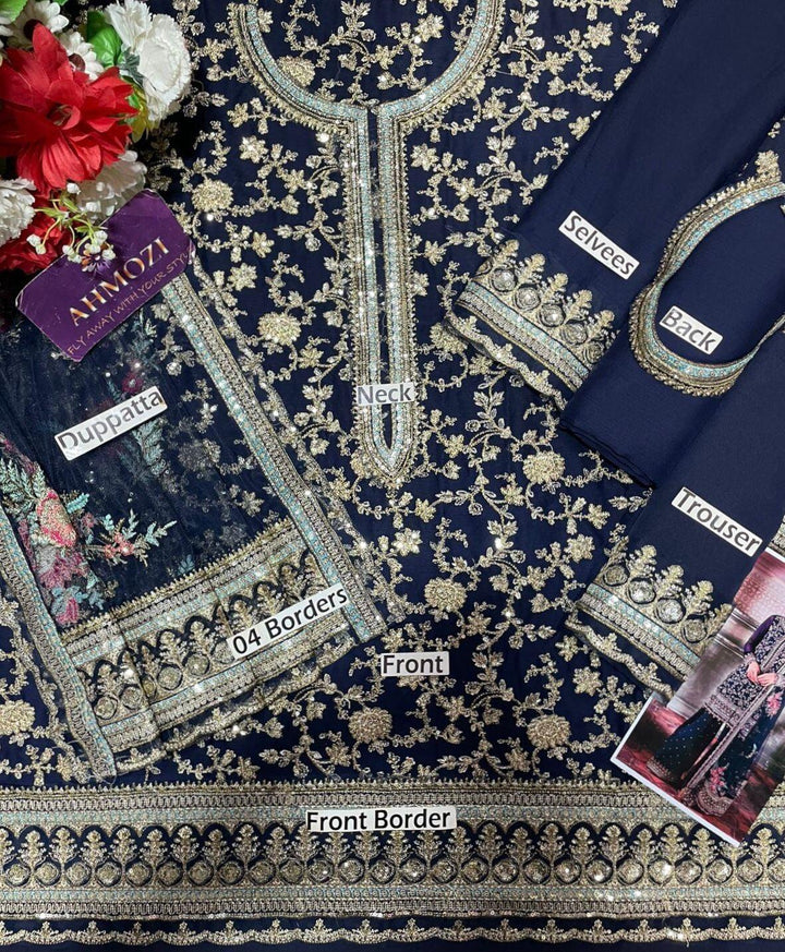 Charizma Chiffon Suit-Replica Suits-Replica Zone