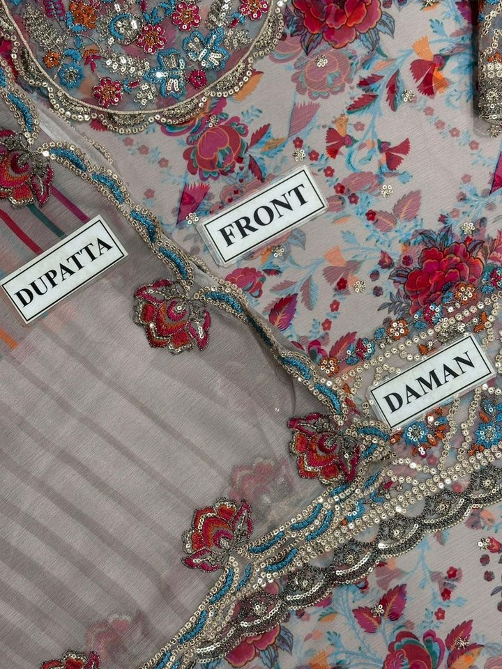 Charizma Chiffon Suit-Replica Suits-Replica Zone