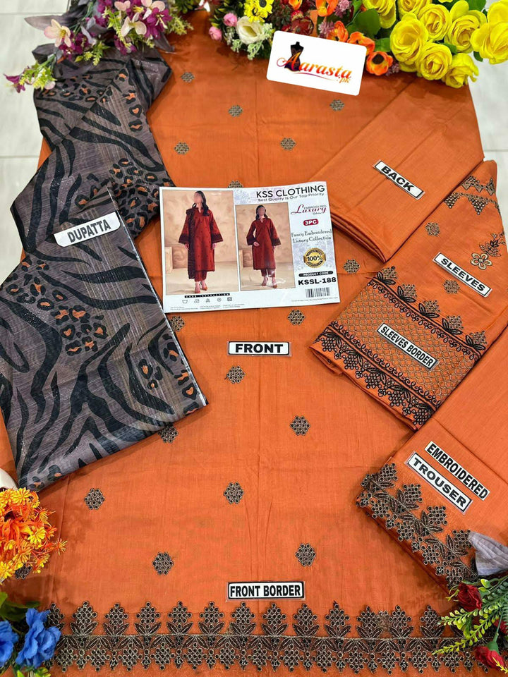Charizma Lawn Suit-Lawn Suits-Replica Zone