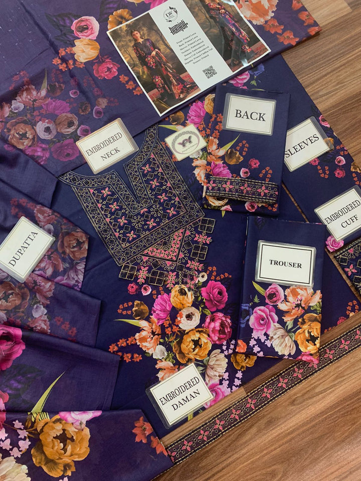 Charizma Lawn Suit-Lawn Suits-Replica Zone