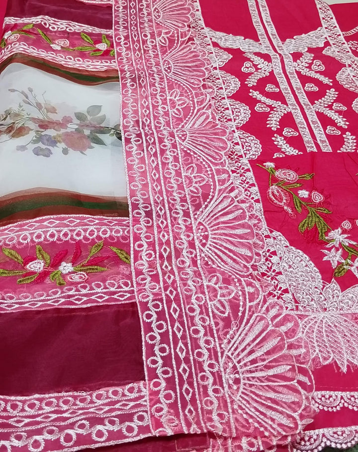 Crimson Cotton Suit-Cotton Suits-Replica Zone
