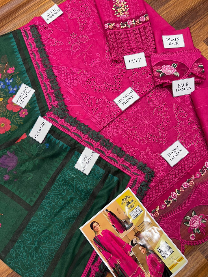 Crimson Cotton Suit-Cotton Suits-Replica Zone