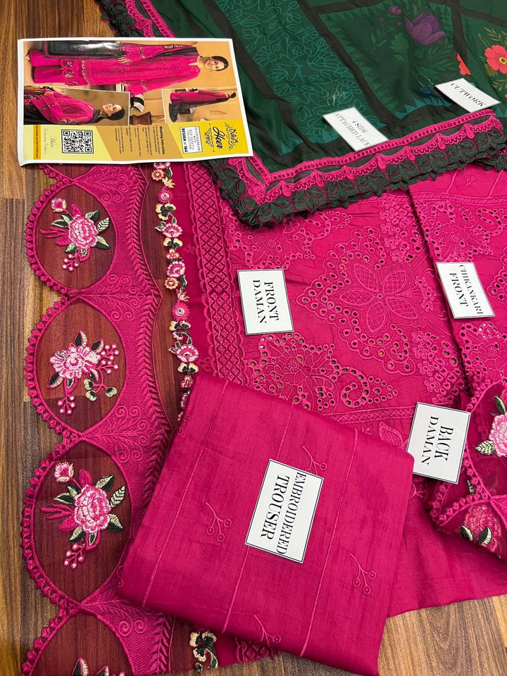 Crimson Cotton Suit-Cotton Suits-Replica Zone
