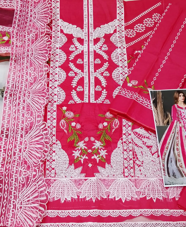Crimson Cotton Suit-Cotton Suits-Replica Zone