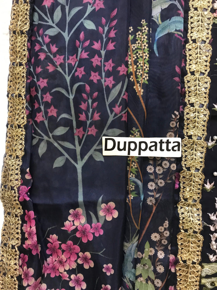 Crimson Organza Suit-Replica Suits-Replica Zone