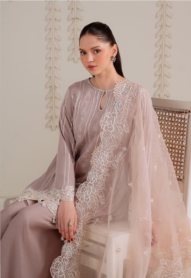 Cross Stitch Chiffon Suit-Replica Suits-Replica Zone