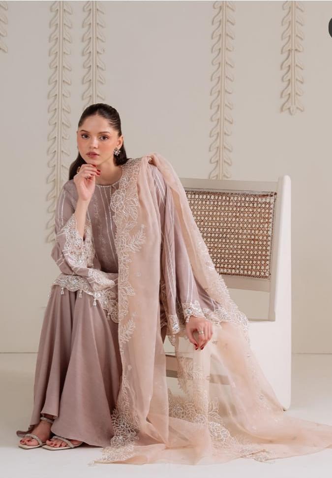 Cross Stitch Chiffon Suit-Replica Suits-Replica Zone