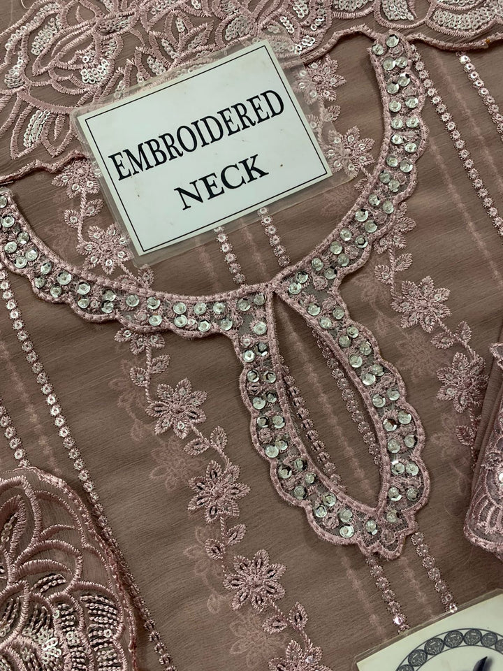 Cross Stitch Chiffon Suit-Replica Suits-Replica Zone