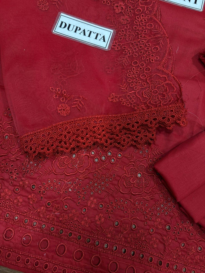 Cross Stitch Cotton Suit-Cotton Suits-Replica Zone