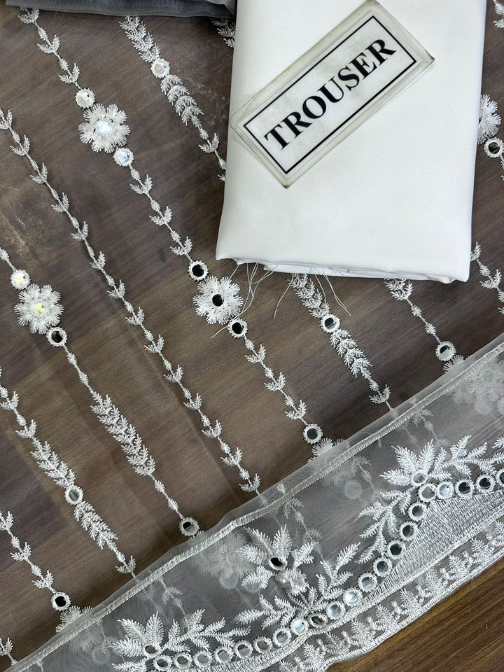 Cross Stitch Organza Suit-Replica Suits-Replica Zone