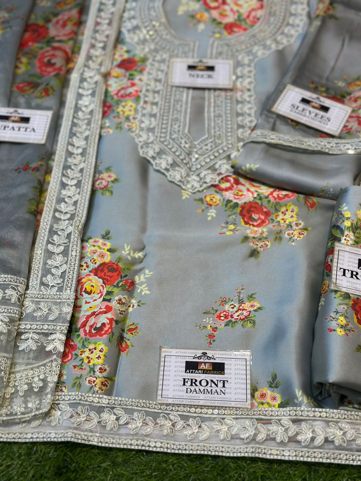 Cross Stitch Raw Silk Suit-Replica Suits-Replica Zone