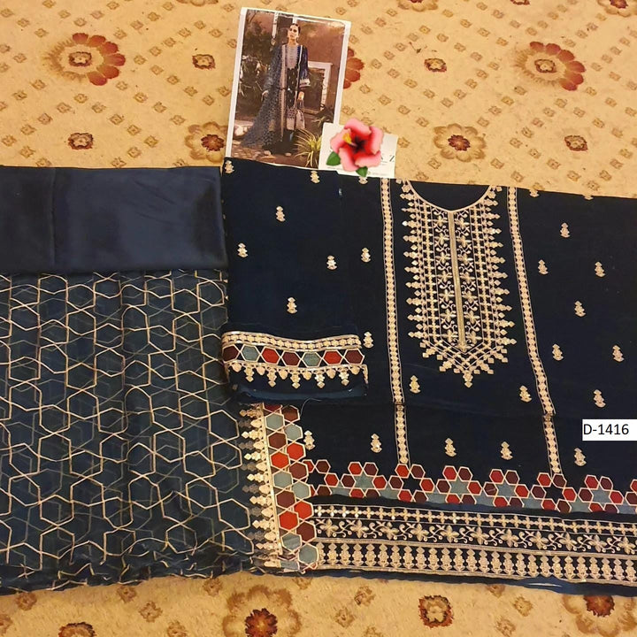 Cross Stitch Velvet Suit-Replica Suits-Replica Zone