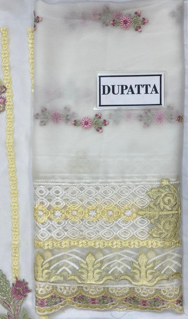 Dastak Chiffon Suit-Replica Suits-Replica Zone