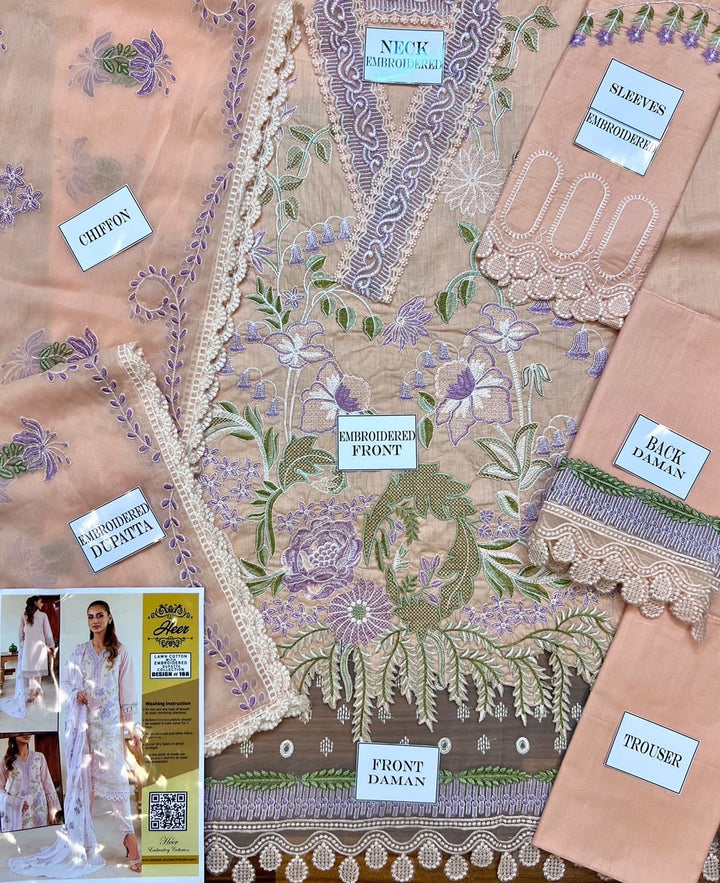 Elaf Cotton Suit-Cotton Suits-Replica Zone
