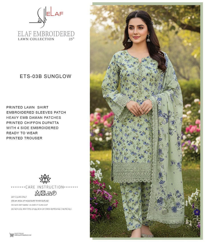 Elaf Lawn Suit-Lawn Suits-Replica Zone