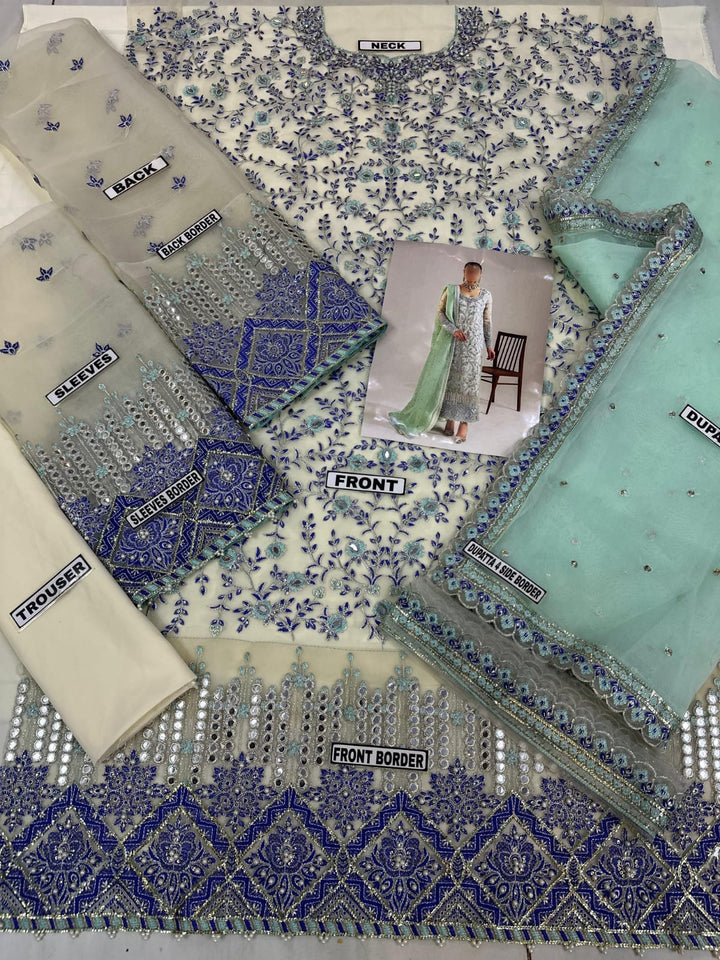 Elaf Organza Suit-Replica Suits-Replica Zone