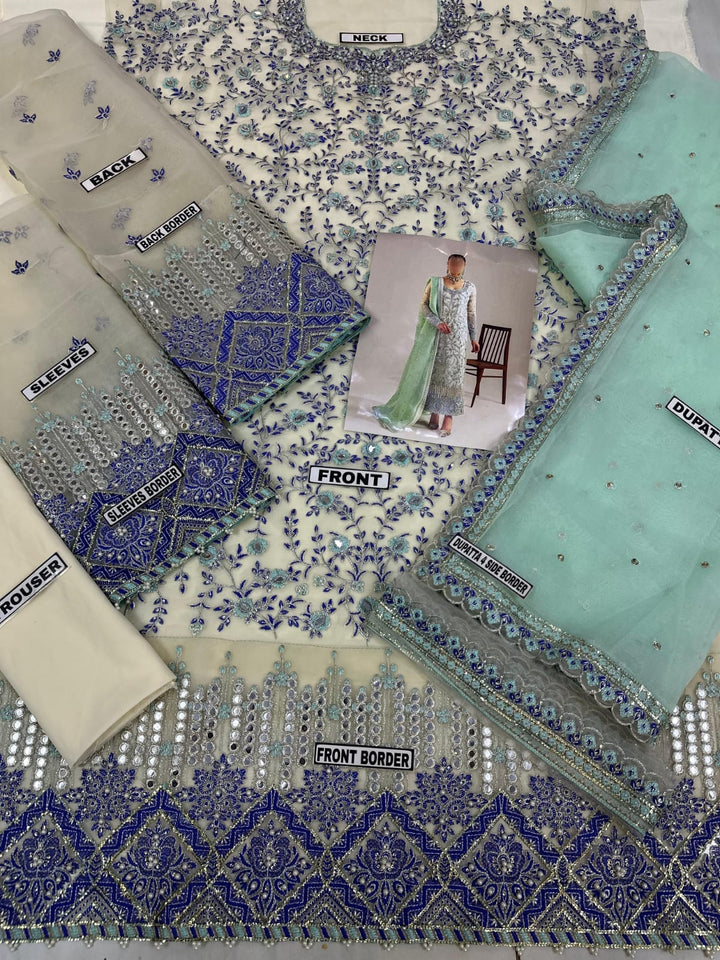 Elaf Organza Suit-Replica Suits-Replica Zone