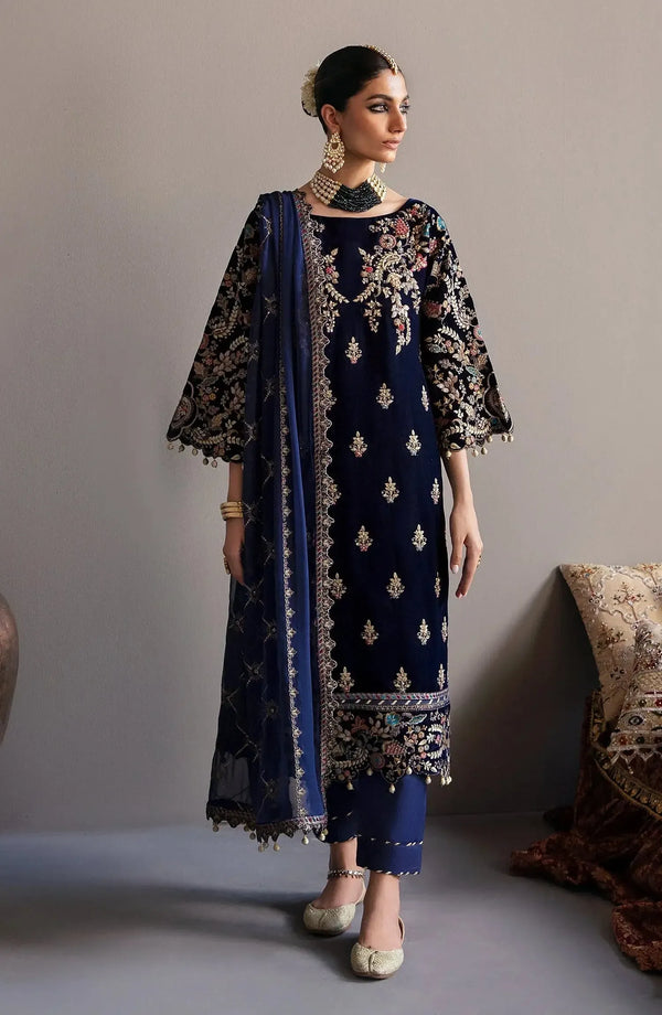 Emaan Adeel Chiffon Suit-Replica Suits-Replica Zone