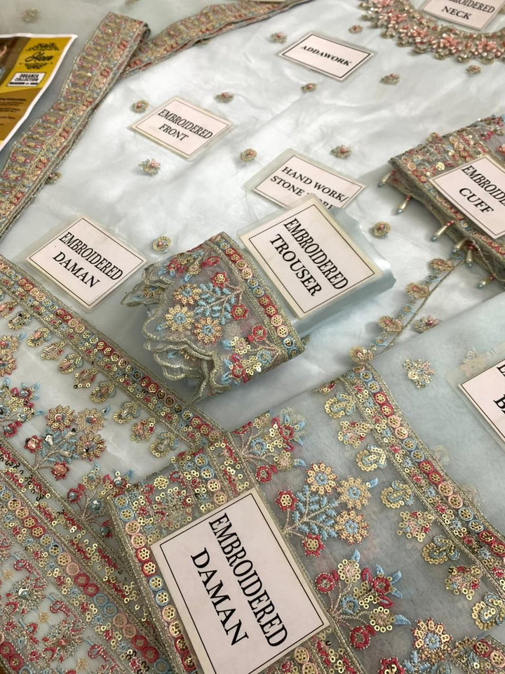 Emaan Adeel Organza Suit-Replica Suits-Replica Zone
