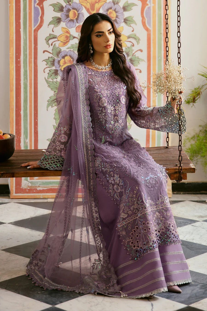 Embroidered Chiffon Suit-Replica Suits-Replica Zone
