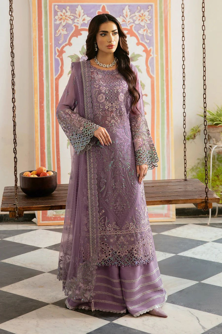 Embroidered Chiffon Suit-Replica Suits-Replica Zone