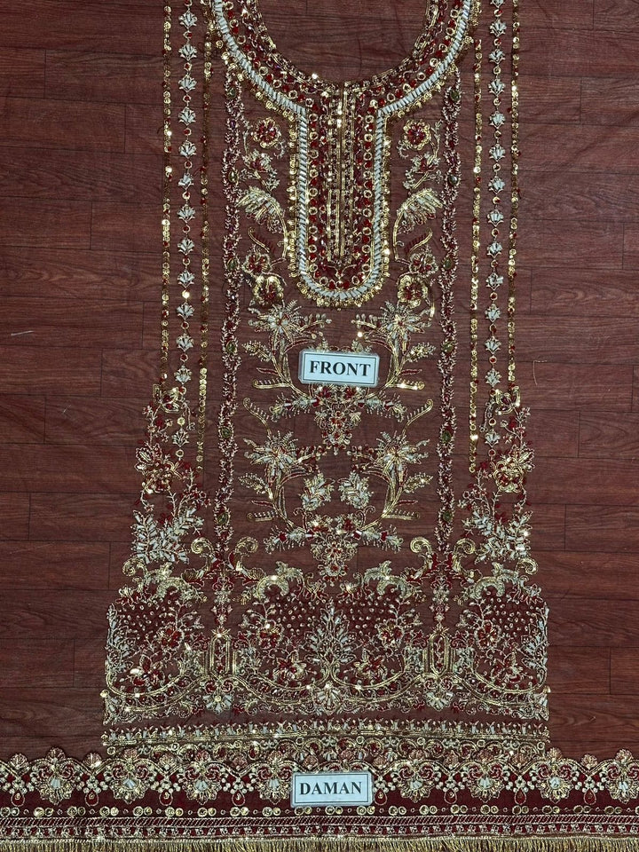 Erum Khan Net Bridal Suit-Bridal Suits-Replica Zone