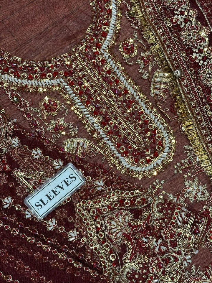 Erum Khan Net Bridal Suit-Bridal Suits-Replica Zone