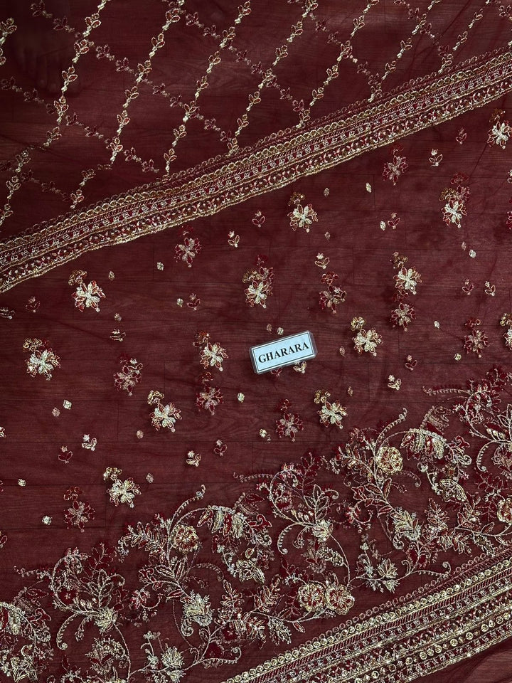 Erum Khan Net Bridal Suit-Bridal Suits-Replica Zone