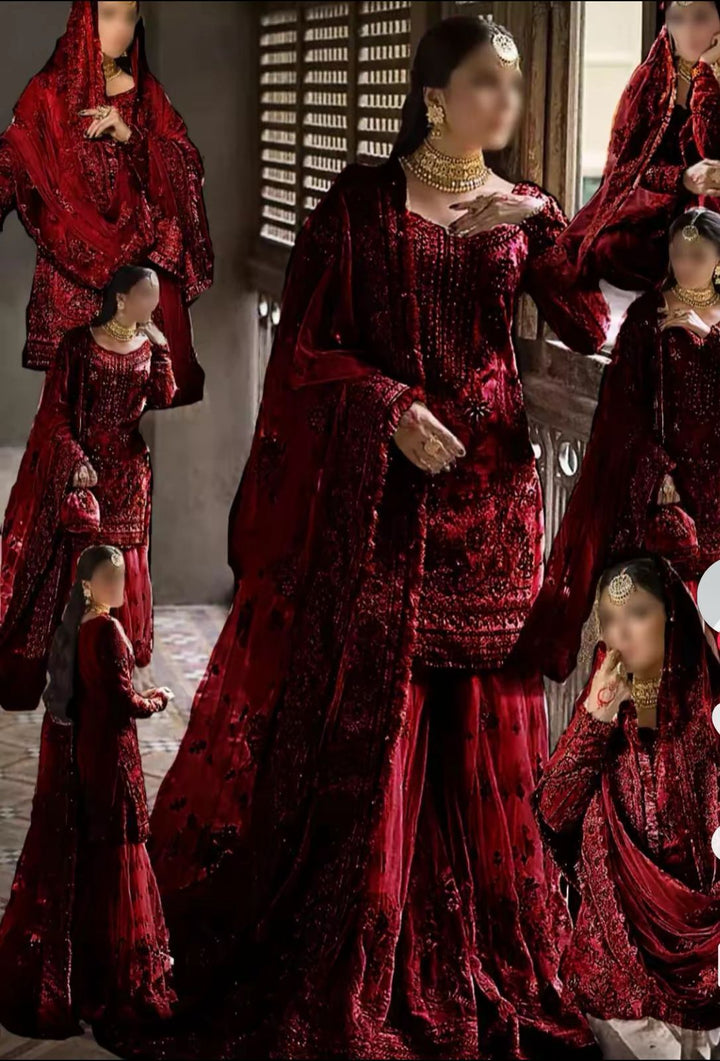Erum Khan Net Bridal Suit-Bridal Suits-Replica Zone