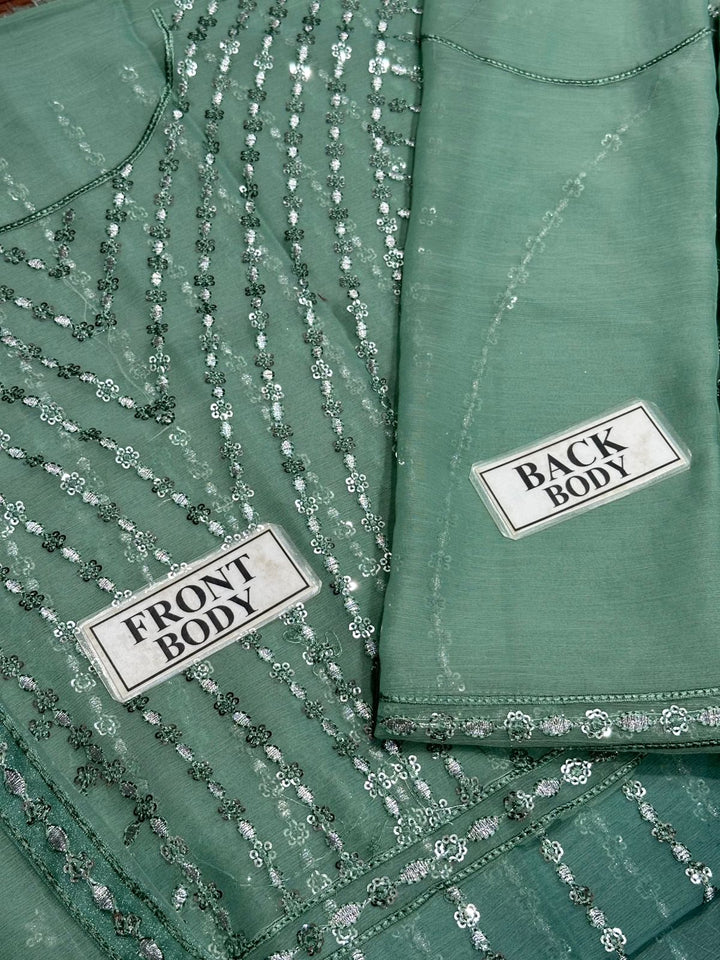 Fahad Hussain Chiffon Suit-Replica Suits-Replica Zone