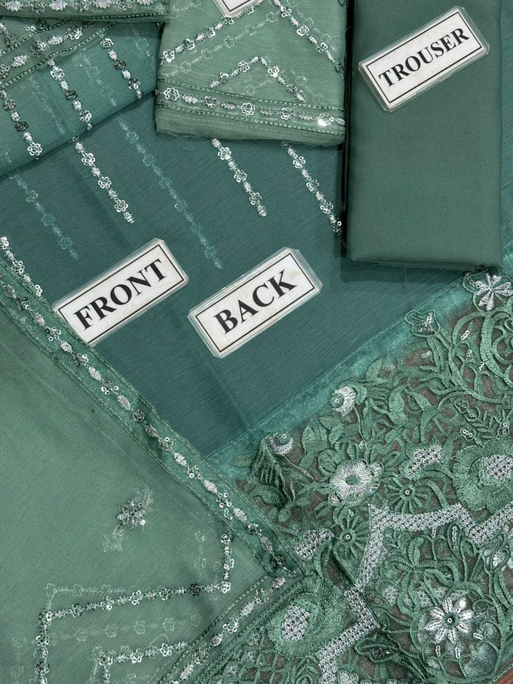 Fahad Hussain Chiffon Suit-Replica Suits-Replica Zone
