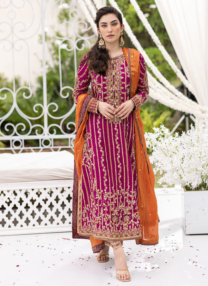 Farah Talib Aziz Chiffon Suit-Replica Suits-Replica Zone