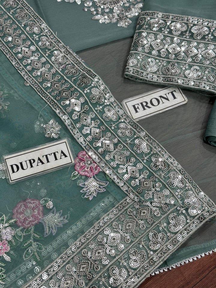 Farasha Chiffon Suit-Replica Suits-Replica Zone