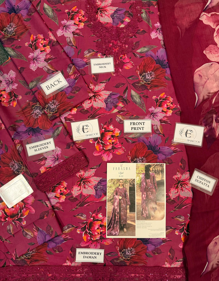 Farasha Lawn Suit-Lawn Suits-Replica Zone