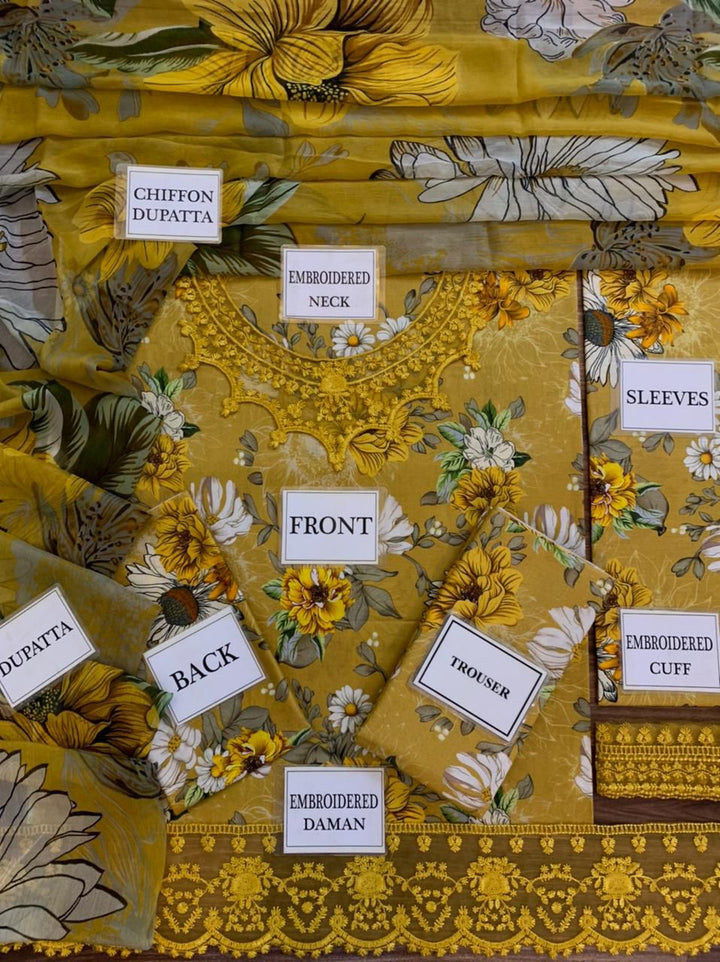 Farasha Lawn Suit-Lawn Suits-Replica Zone